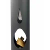 FARM MDLT - Cheminée d鈥檈xtérieur cylindrique en acier noir bali 100x40 cm