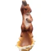 FARMWOOD ANIMALS - Mangeoire écureuil sur arbre en résine 11x9x27 cm