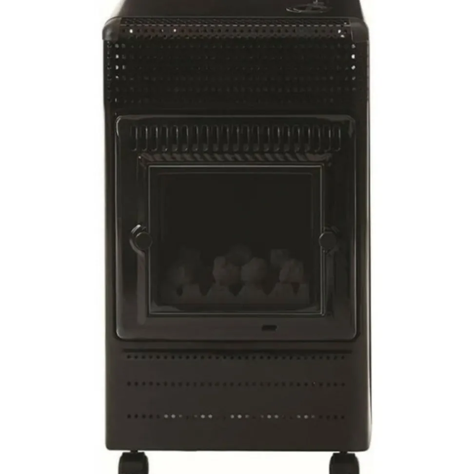 FAVEX - Chauffage d'appoint gaz butane favex ektor fire - effet feu de cheminée - 3400 watts - infrableu - 3 puissances