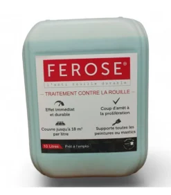 FEROSE - Traitement curatif anti rouille convertisseur de rouille ferose - bidon 10 litres
