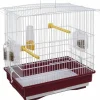 FERPLAST - Cage à oiseaux - rouge et blanc