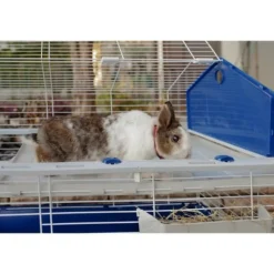 FERPLAST - Cage pour lapins avec accessoires 78* 48*65 cm -