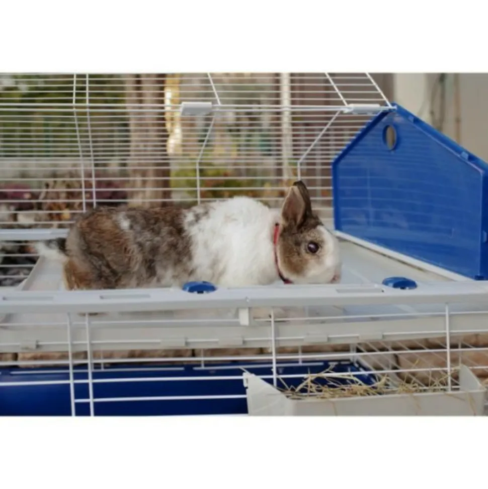 FERPLAST - Cage pour lapins avec accessoires 78* 48*65 cm -