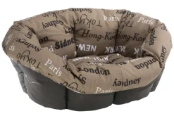 FERPLAST - Coussin Siesta 10 pour corbeille deluxe 10 : Tissu city marron L78 cm