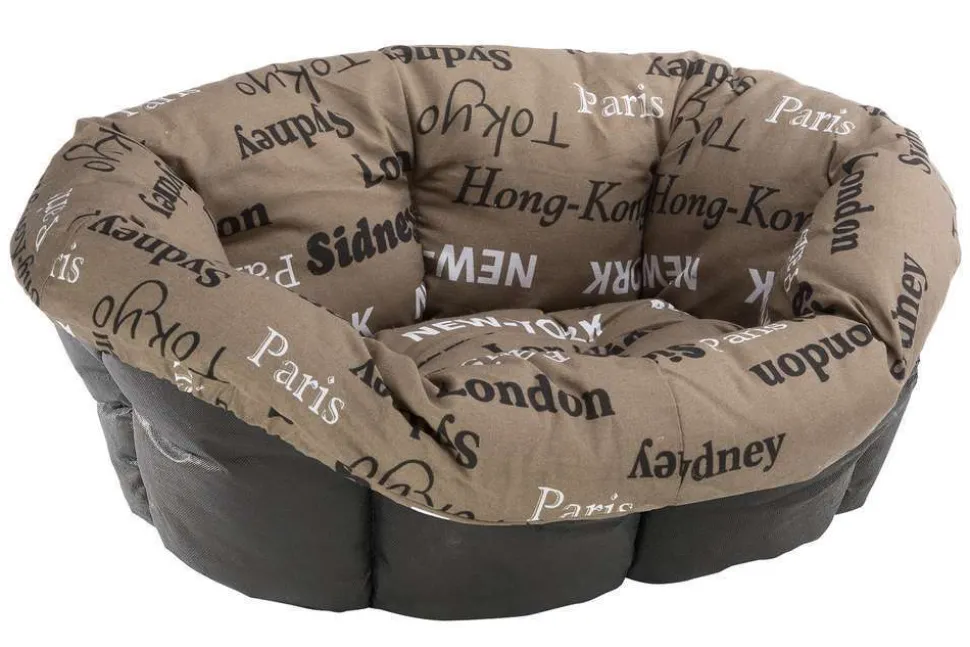 FERPLAST - Coussin Siesta 8 pour corbeille deluxe 8 : Tissu city marron L69,5cm
