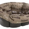 FERPLAST - Coussin Siesta 6 pour corbeille deluxe 6 : Tissu city marron L62 cm