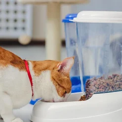 FERPLAST - Ferplast distributeur de croquettes pour chiens et chats zenith, 3 litres, distributeur de croquettes pour animaux, fond