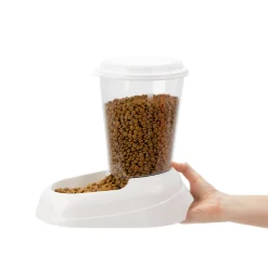FERPLAST - Ferplast distributeur de croquettes pour chiens et chats zenith, 3 litres, distributeur de croquettes pour animaux, fond