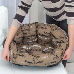 Ferplast coussin pour panier chien et chat sofa' 4, en coton, matelas coussin rembourré pour lit pour chien et chat d'intérieur,