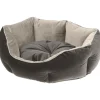Ferplast divan pour chats et chiens queen 45 con coussin, couchage rembourré pour animaux, double-face, velours doux, lavable,