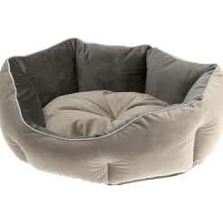 Ferplast divan pour chats et chiens queen 45 con coussin, couchage rembourré pour animaux, double-face, velours doux, lavable,