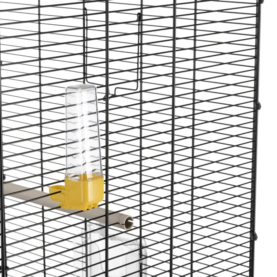 Ferplast grande cage pour canaris, perruches et oiseaux exotiques piano 6, avec mangeoires pivotantes et accessoires