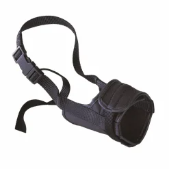 Ferplast muselière pour chiens de taille grande safe large anti-morsures, nylon robuste, partie antérieure ouverte, rembourrage