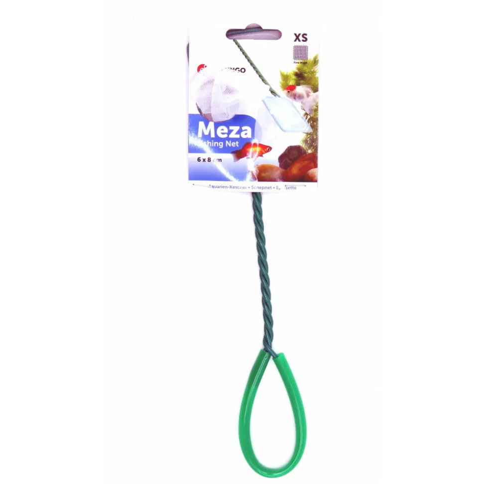 FLAMINGO - Epuisette xs 8 cm x 6.5 x 28 cm filet fin aquarium