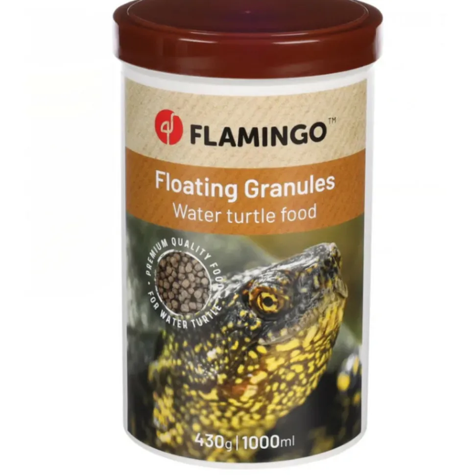 FLAMINGO - Granulés pour tortue d'eau, aliment complet, 430 g pour tortue