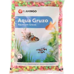 FLAMINGO - Gravier neon rainbow mix 1kg pour aquarium