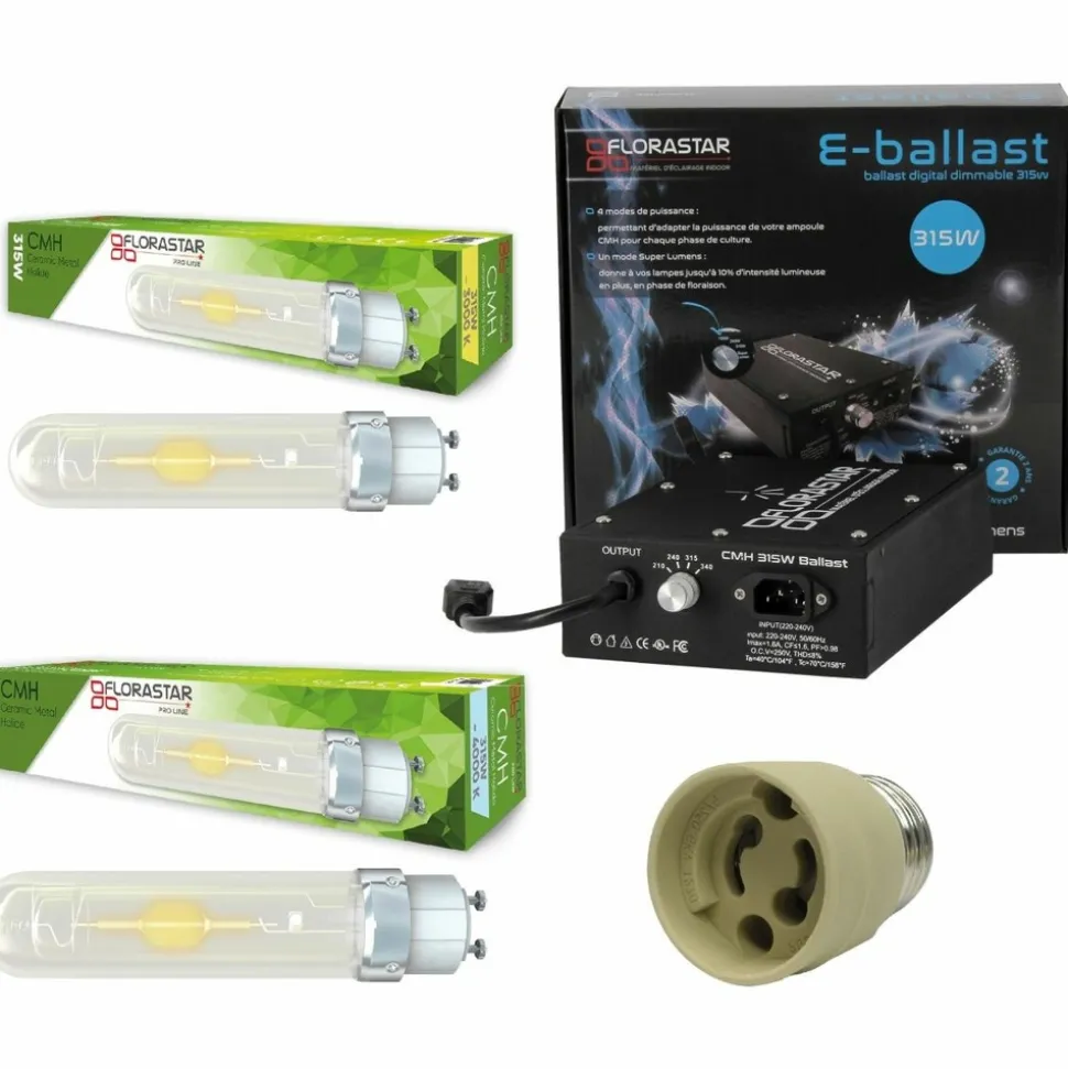 FLORASTAR PRO LINE - Kit de conversion cmh 315w 3000k + 4000k