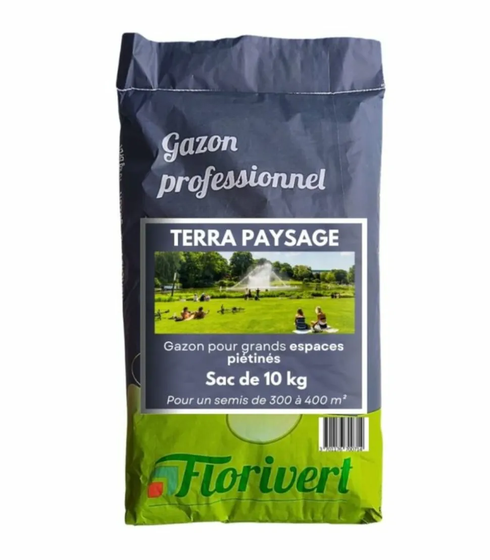 FLORIVERT - Semences gazon terra paysage 10 kg pour un gazon fin et dense facile à établir - florivert 1201635