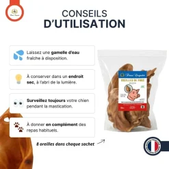 FRANCE CROQUETTES - Oreille de porc 5kg - france croquettes