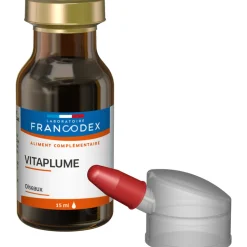 FRANCODEX - Aliment complémentaire Vitaplume pour bec droit et bec crochu : 15ml