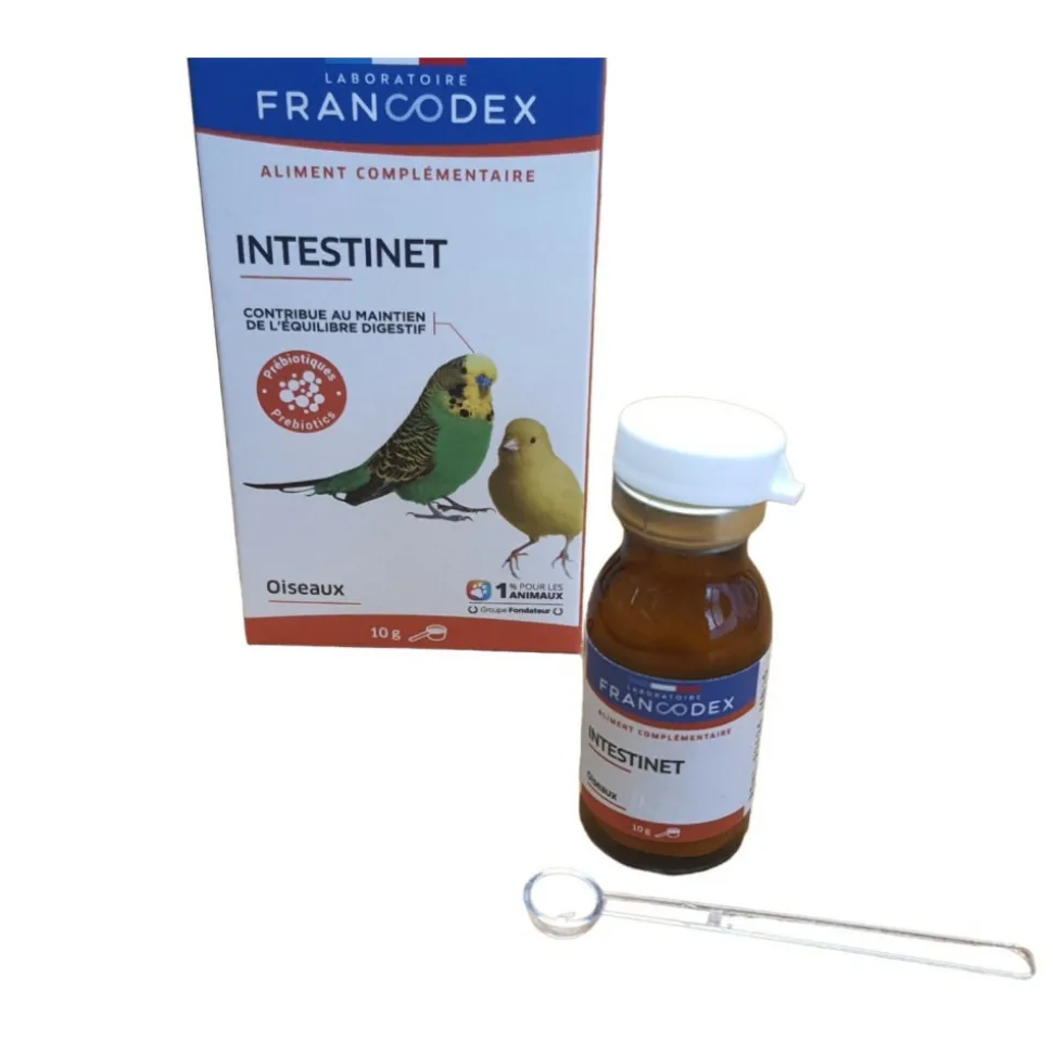 FRANCODEX - Intestinet maintient l'équilibre digestif 10 g pour oiseaux