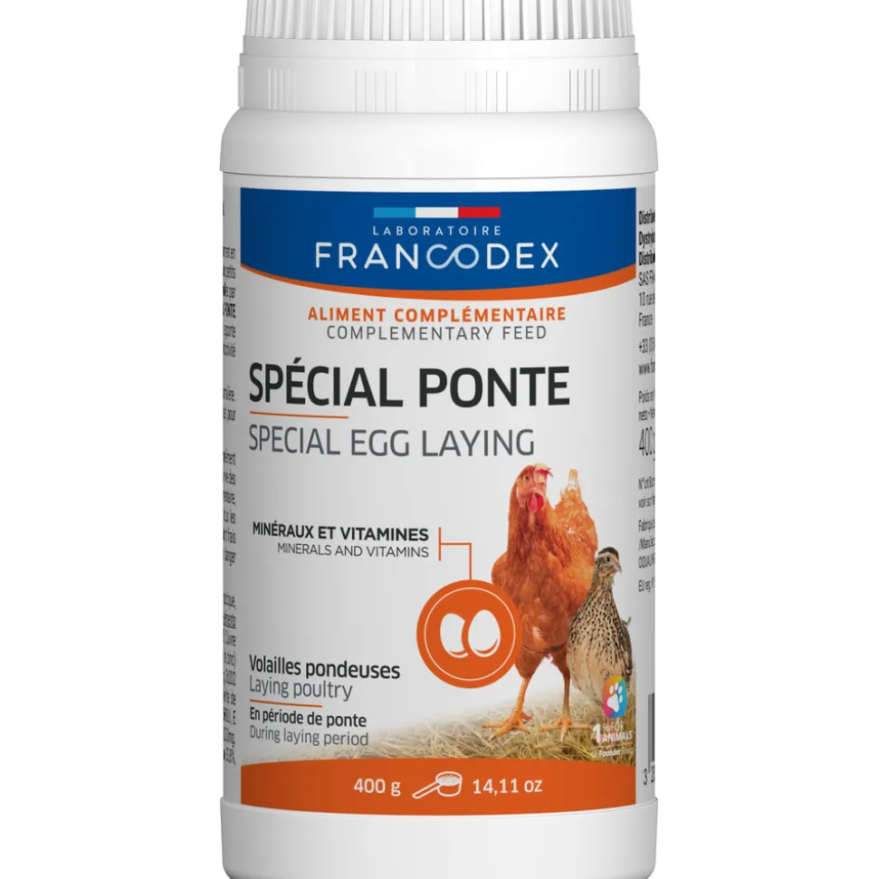 FRANCODEX - Minéraux essentiels Spécial ponte pour volailles pondeuses 400g