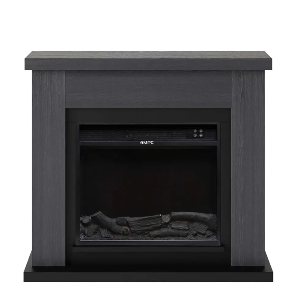 FUEGO - Cheminee murale 1500w fuego paolo antracita