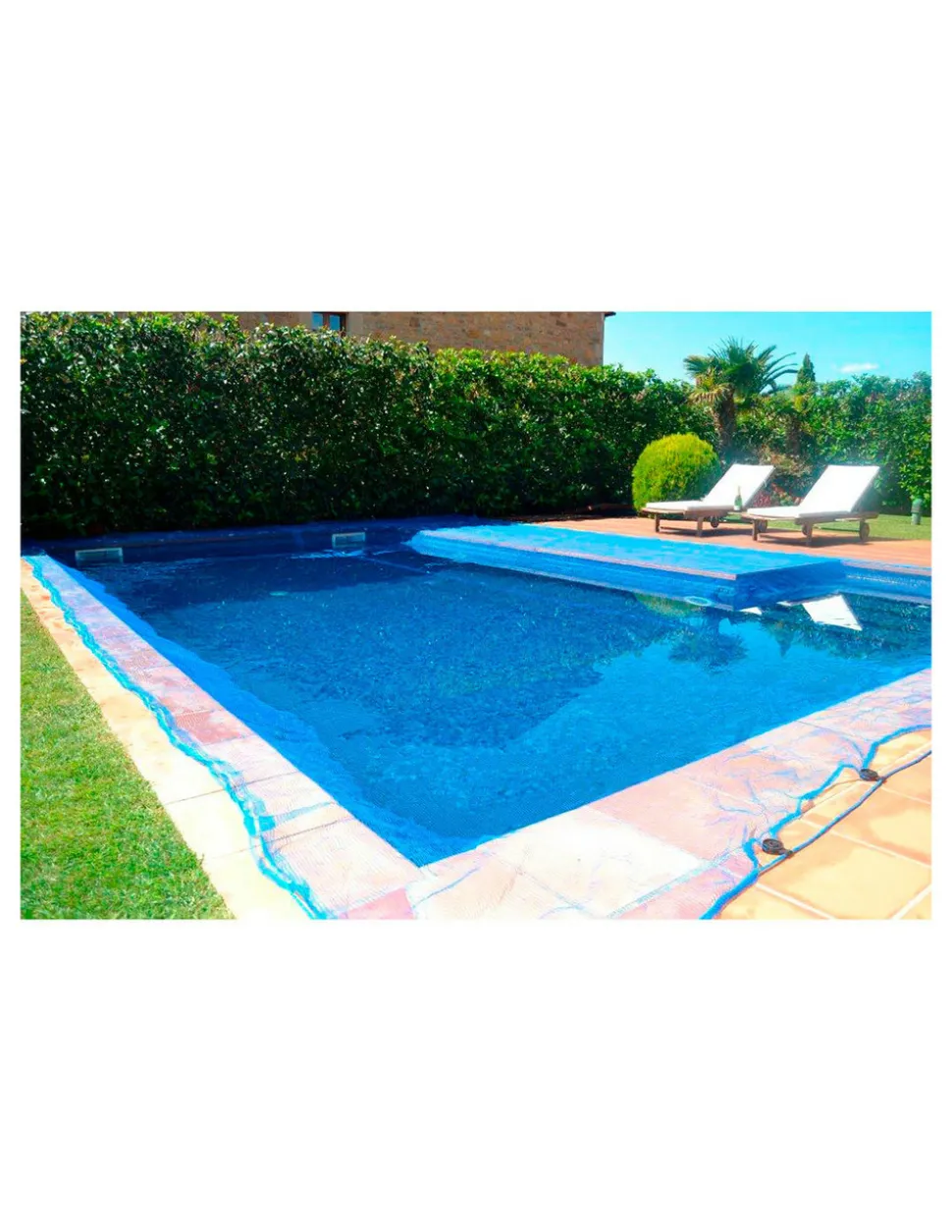 FUN AND GO - Maille pour couverture de piscine à feuille de piscine 6x6m leaf pool cover