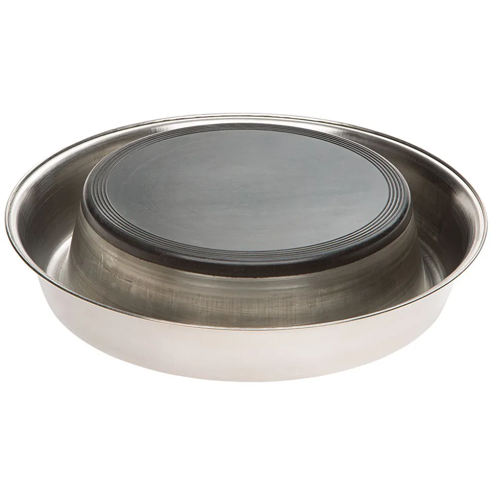 Gamelle en acier inoxydable relevé antidérapant chiens chats ferplast supernova