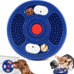Gamelle slow food bleue pour chien - mcboson - gamelles compatibles avec les cages pour chiens