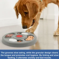 Gamelle slow food bleue pour chien - mcboson - gamelles compatibles avec les cages pour chiens