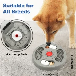 Gamelle slow food grise pour chien - mcboson - gamelles compatibles avec les cages pour chiens