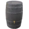 GARANTIA - Récupérateur d'eau "Tonneau Vino" Brun : L65xl65xH93cm - 250L
