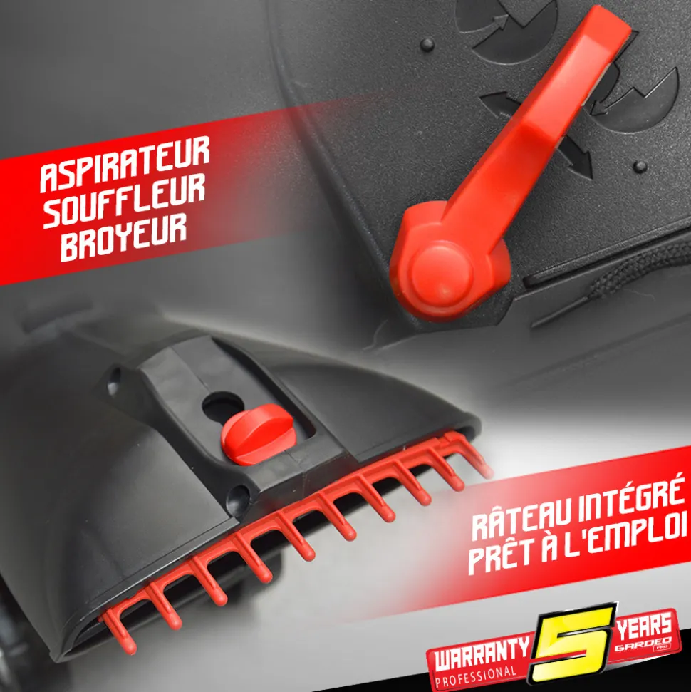 GARDEO - Aspirateur souffleur broyeur 3000w 15500t/min - gardeo pro