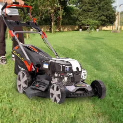 GARDEO PRO - Tondeuse thermique tractée 161cc avec moteur briggs and stratton, mulching et éj