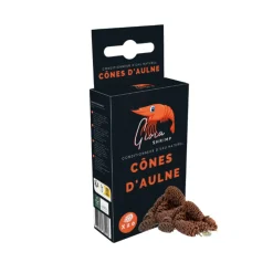 GIOIASHRIMP - Cônes d'aulne pour aquarium, conditionneur d'eau naturel - x20