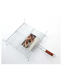 GÉNÉRIQUE - Grille double à pieds barbecue 40x40x7cm - somagic