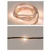 GÉNÉRIQUE - Guirlande fixe a piles 10 leds corde de jute lumière blanche chaude 1,10m