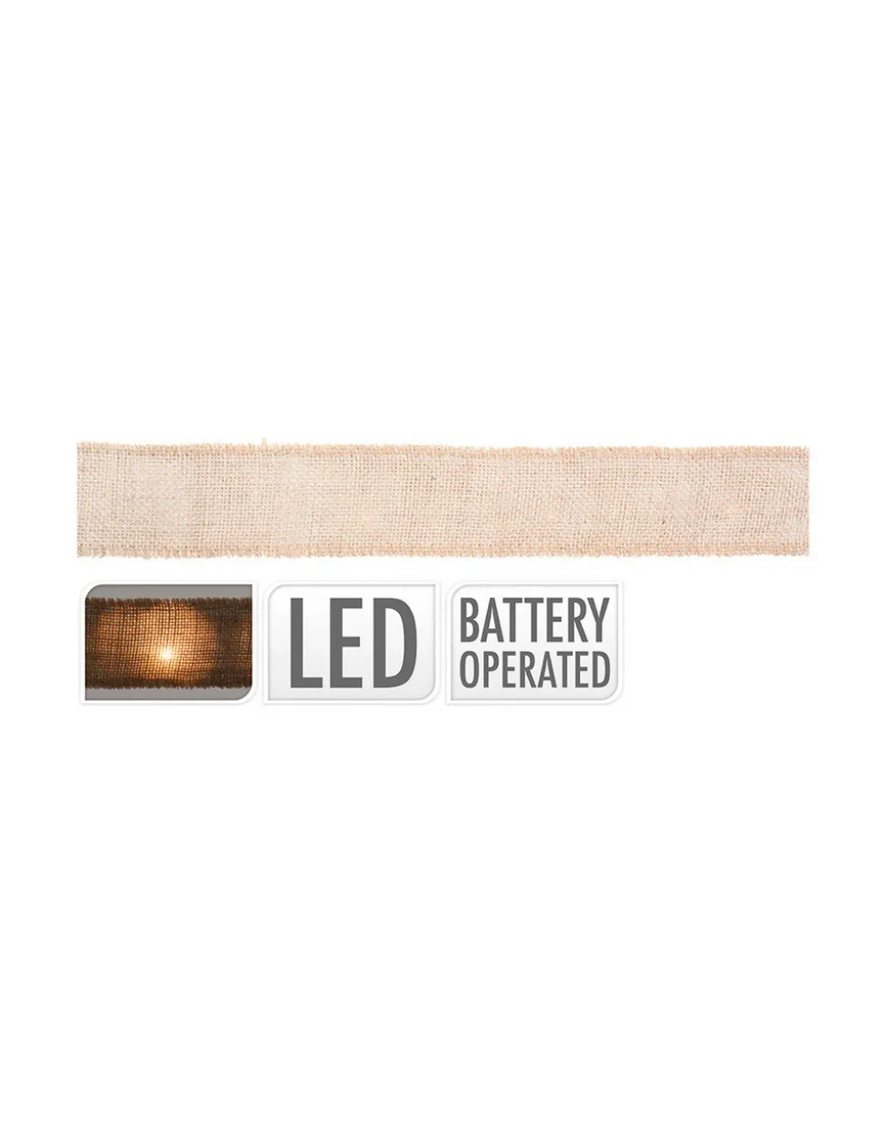 GÉNÉRIQUE - Guirlande loop 20 leds avec piles 2m x 5cm 2xaa