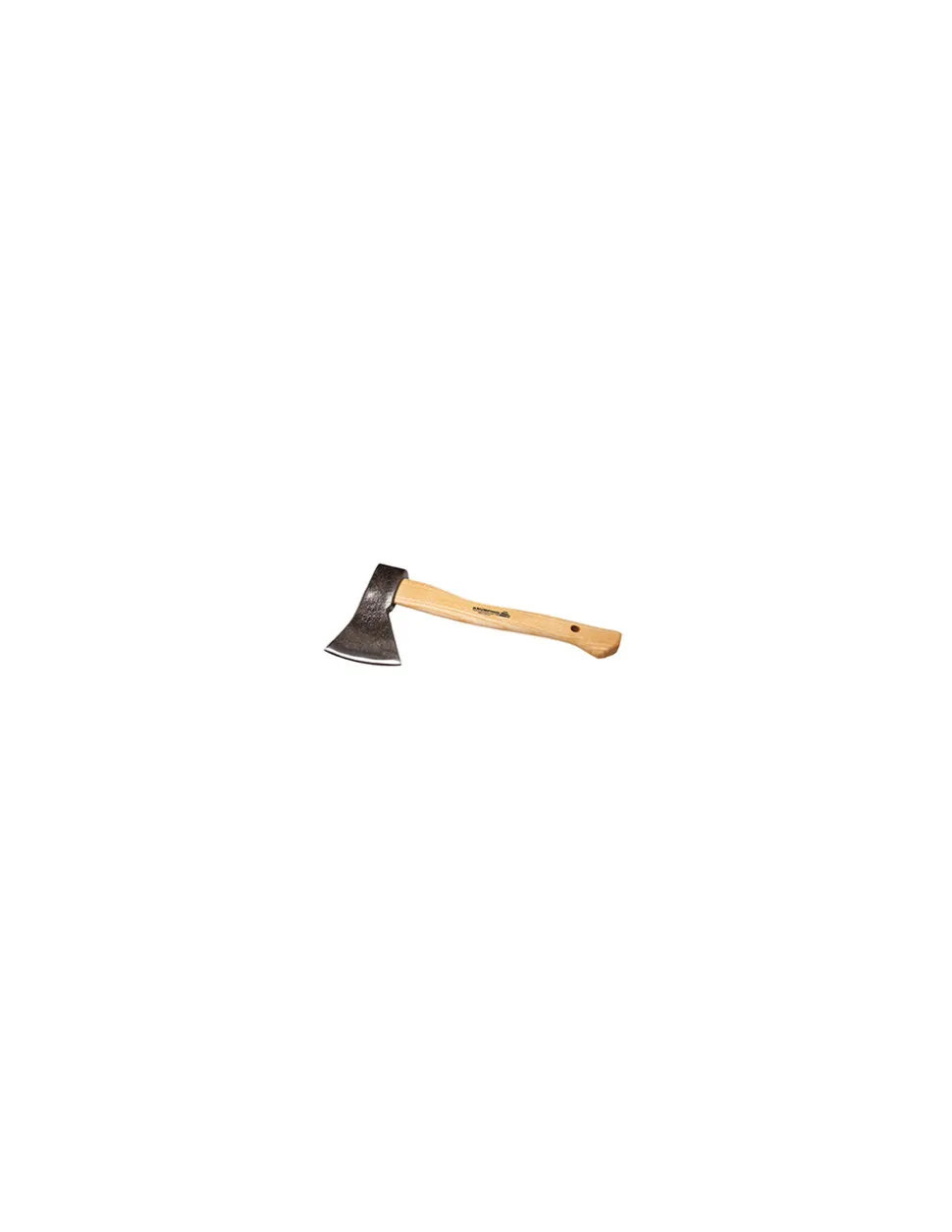 GÉNÉRIQUE - Hâchette forgée de haute qualité pour les travaux en forêt et jardin. Manche en frêne verni. Longueur: 380mm - poids: 840g.