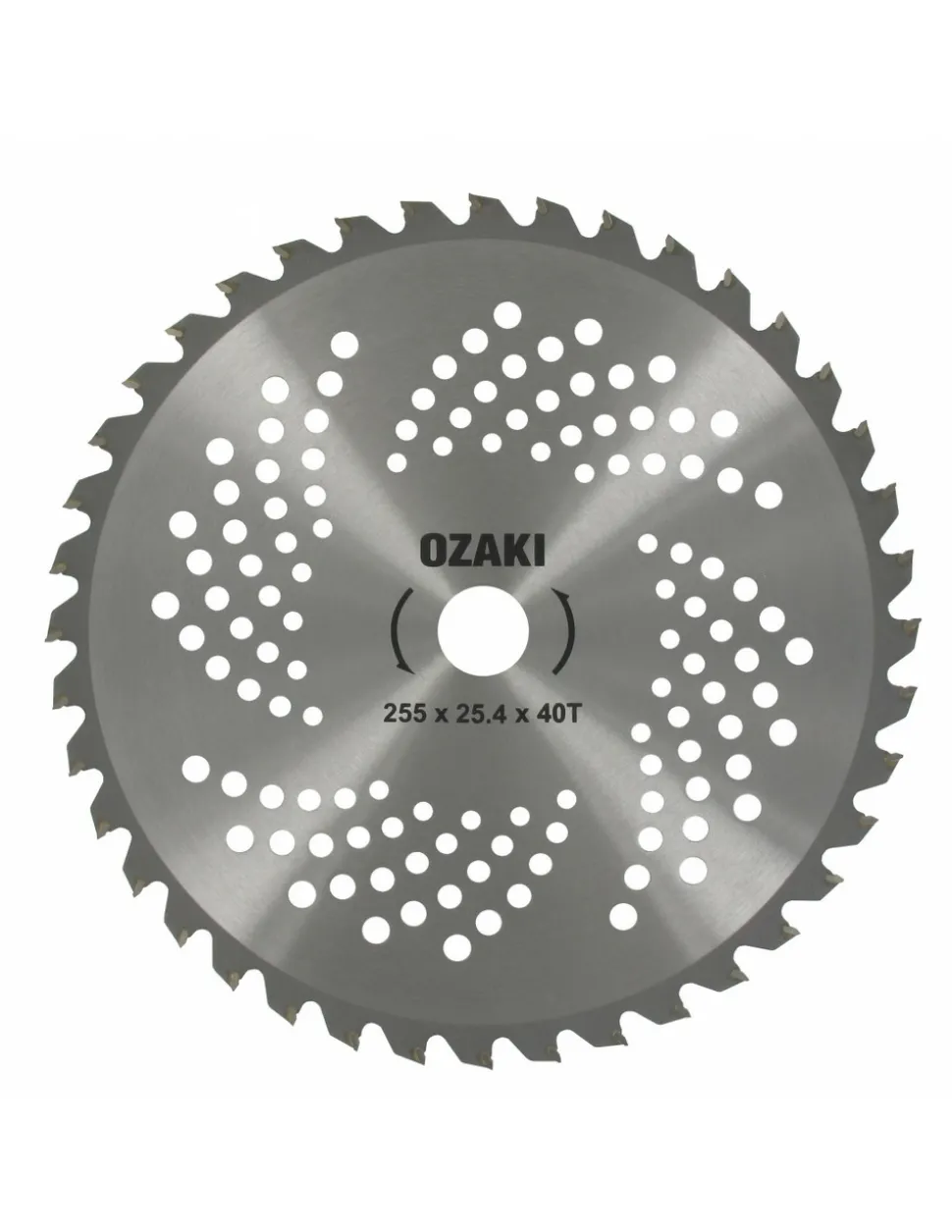GÉNÉRIQUE - Lame 40 dents à pointe carbure adaptable pour débroussailleuse - coupe de 255mm, alésage: 25,4mm, épaisseur: 1,3mm.