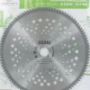 GÉNÉRIQUE - Lame de débroussailleuse 100 dents carbure ø: 255 x 25.4 x 1,3mm, avec couteaux affutés sur 3 côtés et alternés droite/gauche. P