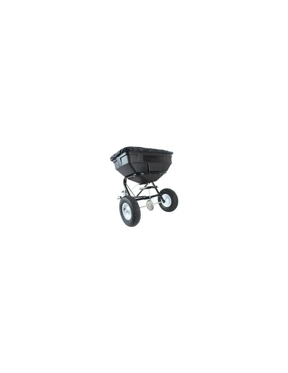 GÉNÉRIQUE - Épandeur rotatif à tracter capacité maximale 56 kg avec débit réglable, largeur d'épandage de 2,5 à