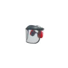 GÉNÉRIQUE - Visière de protection grillagée relevable (classe f) et anti-bruit (26db), modèle professionnel. Largeur visière: 370mm, h: 190m