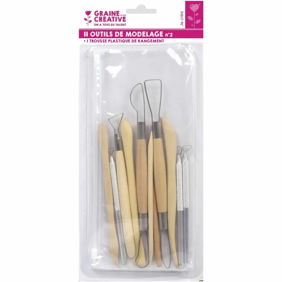 GRAINE CRÉATIVE - 22 outils de modelage