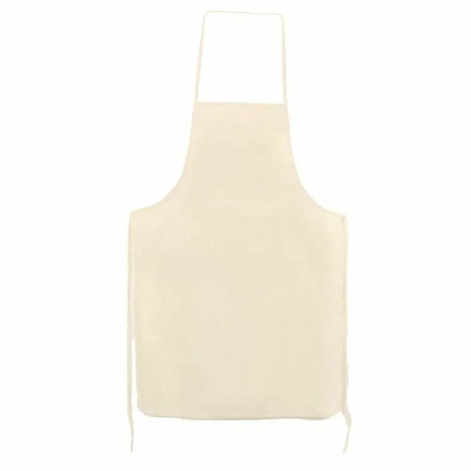 GRAINE CRÉATIVE - 4 tabliers adulte en coton blanc cassé 90 x 60 cm
