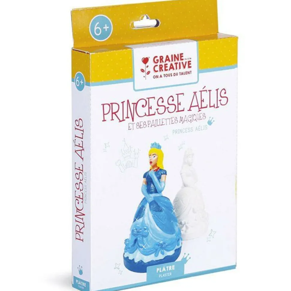 GRAINE CRÉATIVE - Coffret plâtre à faire soi-même - princesse aélis