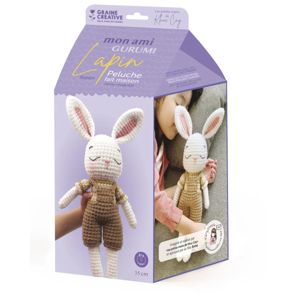GRAINE CRÉATIVE - Kit Couture mon ami Gurumi lapin