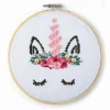 GRAINE CRÉATIVE - Kit tambour à broder en bois - licorne