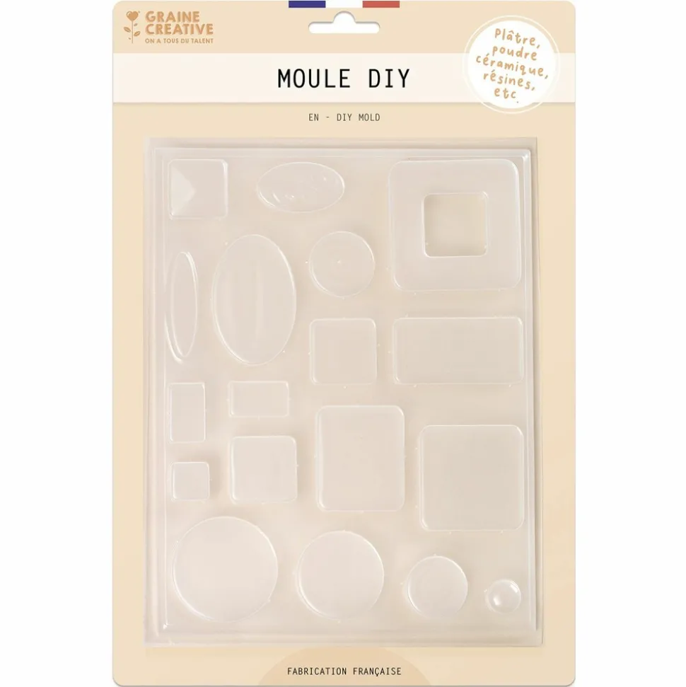 GRAINE CRÉATIVE - Moule pour bijoux inclusion résine